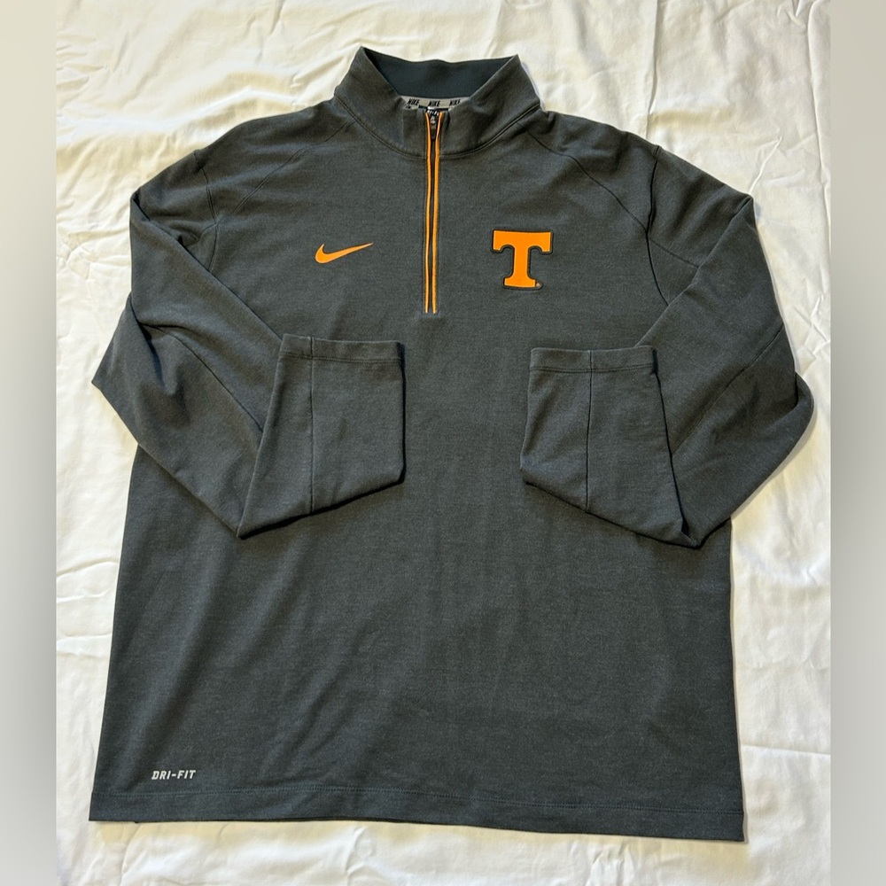 Nike Gray Tennessee Volunteers Quarter-Zip Pullover size XL